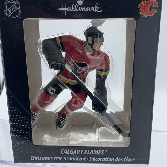 Hallmark NHL Calgary Flames Christmas Tree Ornament - Hockey Player - Picture 2 of 5